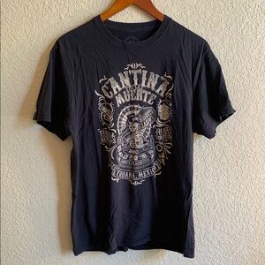 Lucky Brand Tijuana Mexico Black Short Sleeve Tee